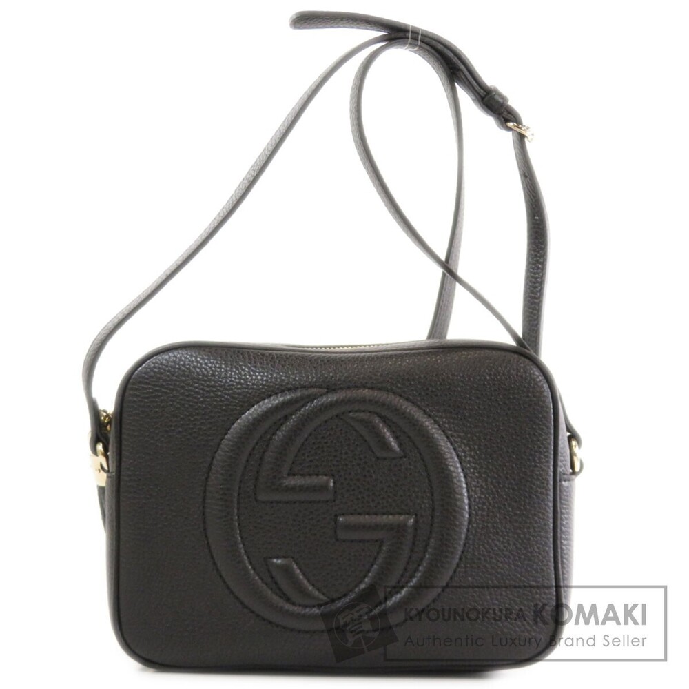 Gucci Soho Disco Shoulder Bag Calfskin Black